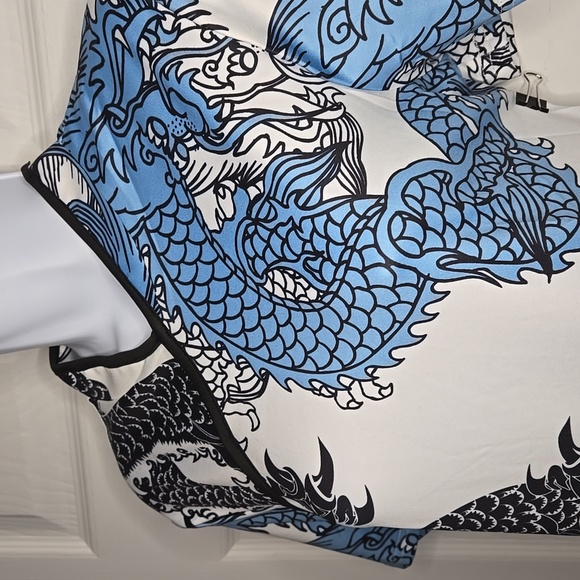 Dragon Print Cheongsam Dress - Picture 2 of 6